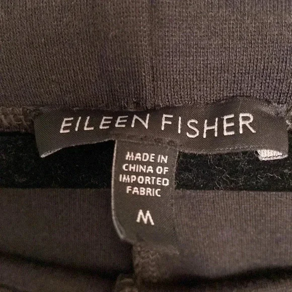 Eileen Fisher elastic wait charcoal gray pants - size medium - Picture 3 of 6